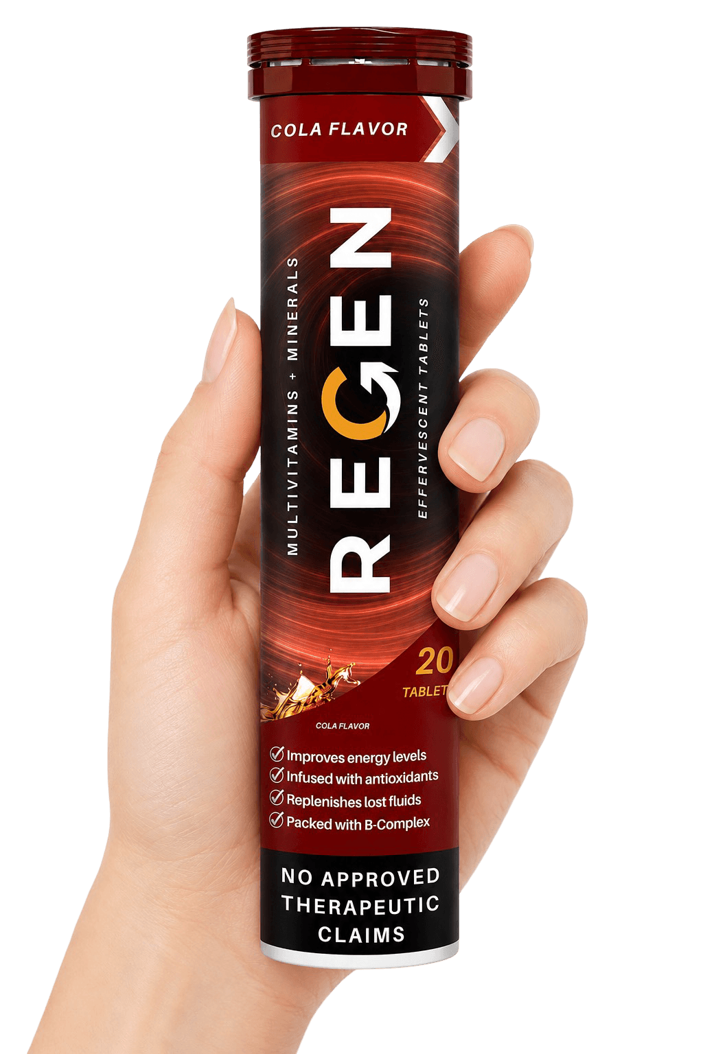 Regen tube in hand